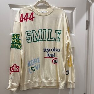 Graphic Cream Sweatshirt
